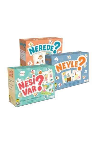 Mirket Çocuk Nesi Var? Nerede? Neyle? 3’lü Set - Mukadder Düzyol
