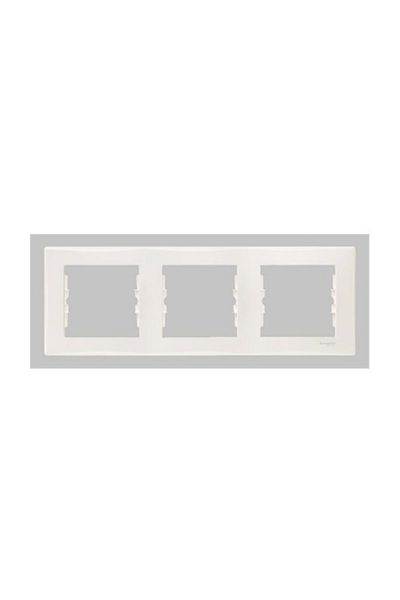 Schneider Electric Cream Colored Sedna Triple Frame Set