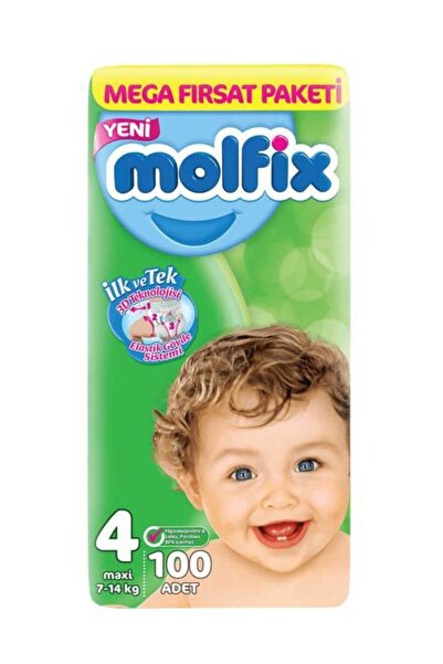 Molfix 4 Beden 100 Adet Bebek Bezi