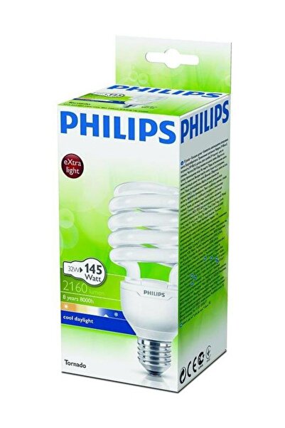 Philips Tornado 32w Beyaz Işık E27 Normal Duy