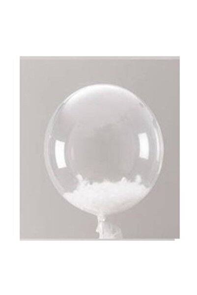 Happyland 100 Adet Beyaz Tüy (şeffaf Balon Içi Tüyü) Otriş Süslemesi