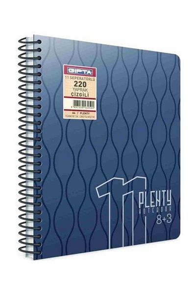 Gıpta دفتر ملاحظات مقاس A4 Plenty SprSep. 4+3 Pp 140Yp.1065