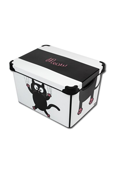 QUTU Style Box Meow Dekoratif Saklama Kutusu- 20 Litre
