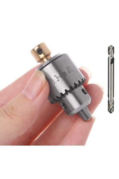 Depolife Motor Için Anahtarlı Mandrel 3 Çeneli 5mm Mil Çaplı Mandren Okul Proje Uygulama Matkap Uçlu