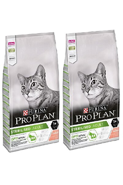 Purina Pro Plan Pro Plan Kısırlaştırılmış Somon Balıklı Yetişkin Kedi Maması 3 Kg X 2 Adet