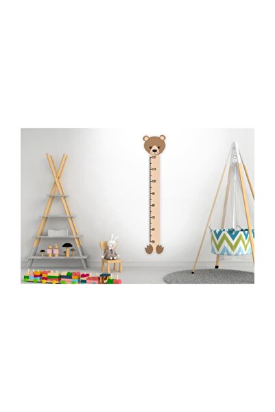 Sticker Sepetim Sevimli Kaplan Boy Ölçer Çocuk Odası Duvar Sticker