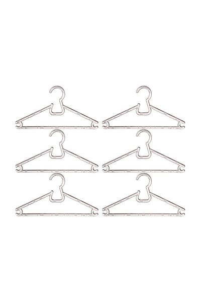 ebebek Hello Baby Baby 6-Piece Crystal Transparent Clothes Hanger