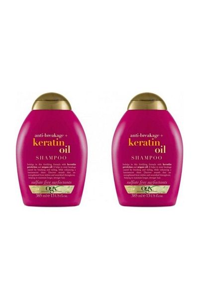 OGX Keratin Feature Shampoo - Anti-Breakage, 385ml x 2 Pieces