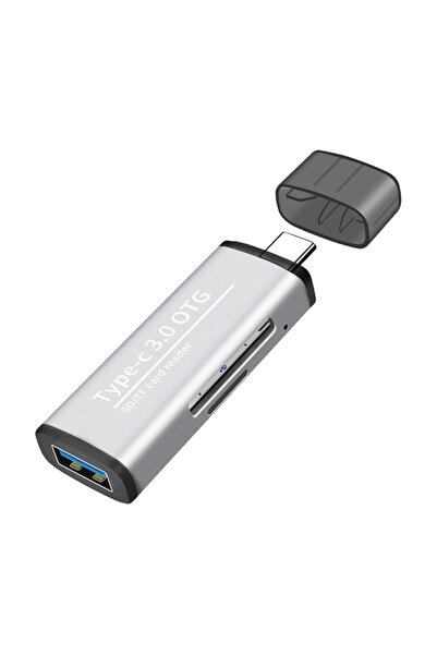 Microcase Usb 3.0 Type C Kart Okuyucu 3in1 Usb Otg Sd Tf Microsd Kart Okuyucu...