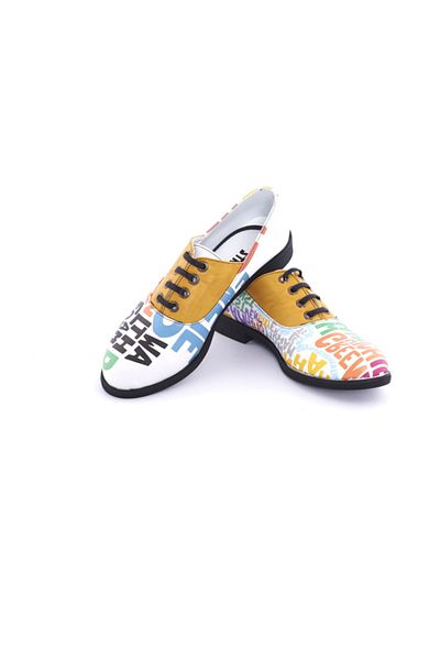 Streetfly Pantofi oxford imprimați