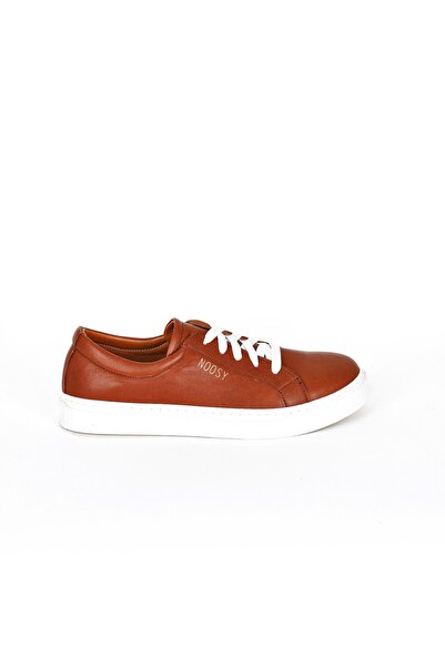 NOOSY Genuine Leather Brown Women's Sneakers