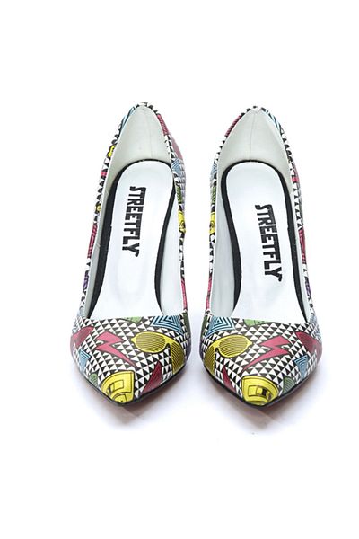 Streetfly Pantofi cu toc clasic imprimat