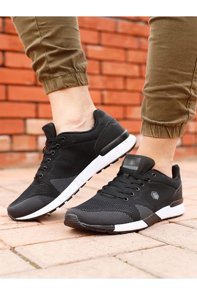 lumberjack Men's Black Orthopedic Summer Memory Foam Sports Shoes