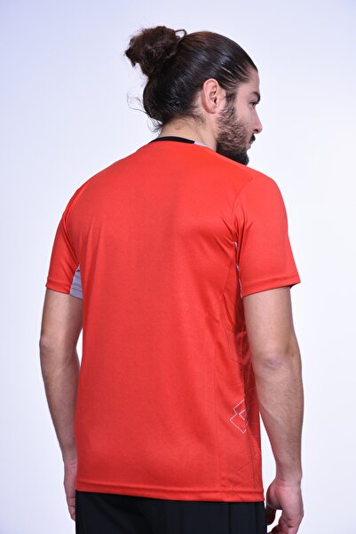 Lotto T-shirt Men's T-shirt Axel Logo Pl N1104 Red/l.grey/black