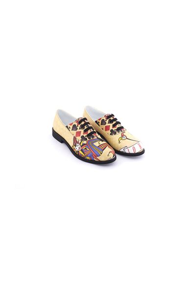 Streetfly Pantofi oxford imprimați pentru damă