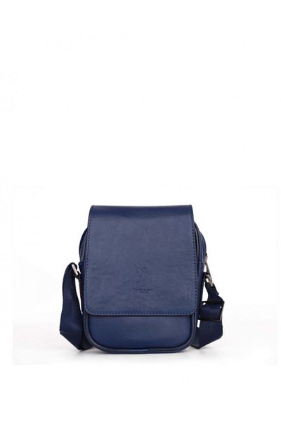 U.S. Polo Assn. حقيبة كروس للرجال من US Polo Assn باللون الأزرق الداكن Plevr8430