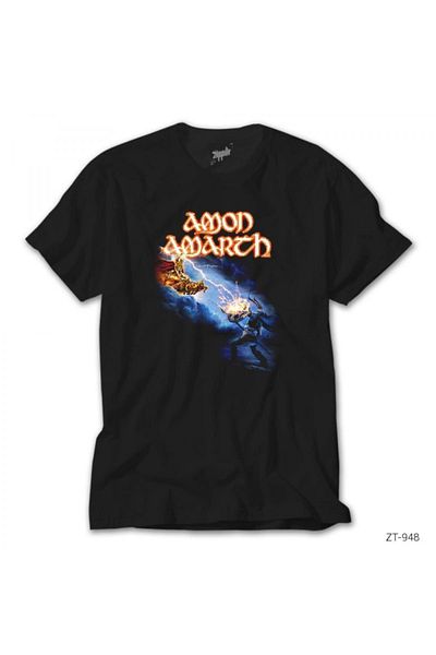 Z zepplin Amon Amarth God Fights Black T-Shirt