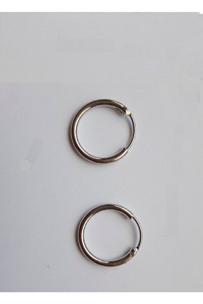 Pian Pian حلق دائري من الفولاذ باللون الرمادي للنساء