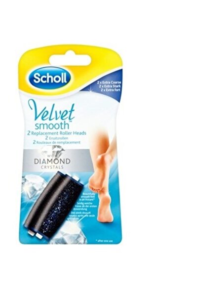 Scholl Velvet Smooth Çok Sert Deriler Için 2´li Yedek Başlik Seti Elmas Taneleri Ile