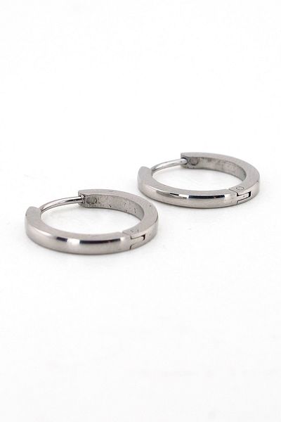 Solfera Oversized Hoop Steel Men's Earrings 18 Mm.