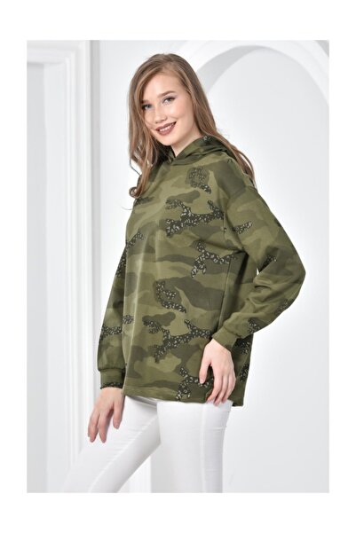 Seamoda Μοτίβο παραλλαγής με στάμπα με σαλιάρα-χακί