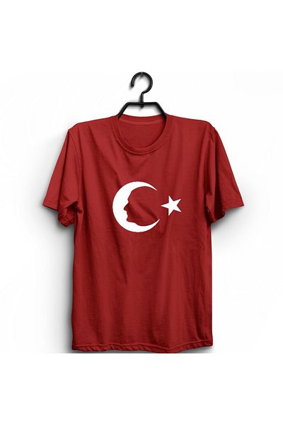 The Fame Ataturk Silhouette Crescent Star T-Shirt