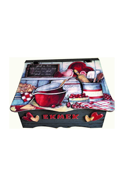 Ayshe Home Ayshehomeart  Tasarım 3d Ahşap Ekmek Kutusu