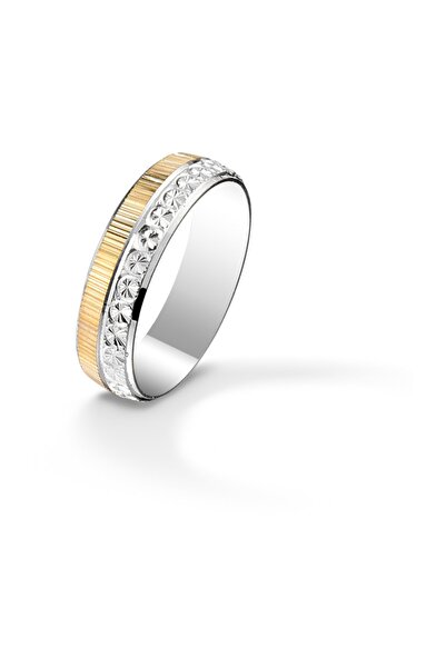 Silver Self Gümüş Alyans Tırtıklı