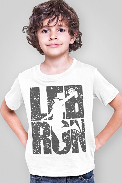 ROCKANDROLL Lebron Літній білий короткий рукав для дівчаток та хлопчиків, уні...