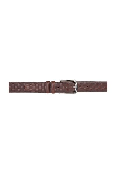 Deriza Мъжки кожен колан Tera Brown Classic