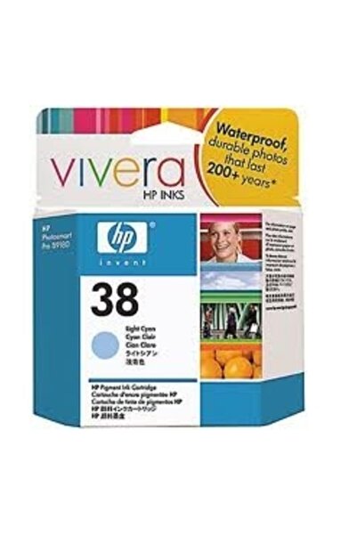 HP 38 C9418a Açık Mavi Orjinal Kartuş