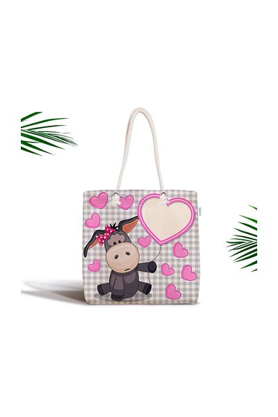 Realhomes Cute Donkey Special Designed Baby Bag με φερμουάρ Canta-833