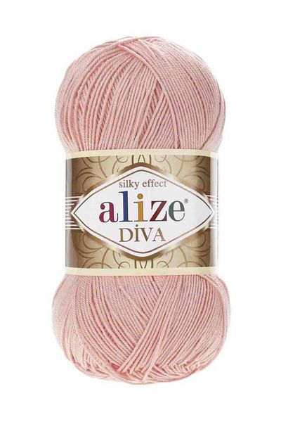 Alize Diva 145 Powder Color Πλεκτό Σπάνιο - 1 Τεμάχιο