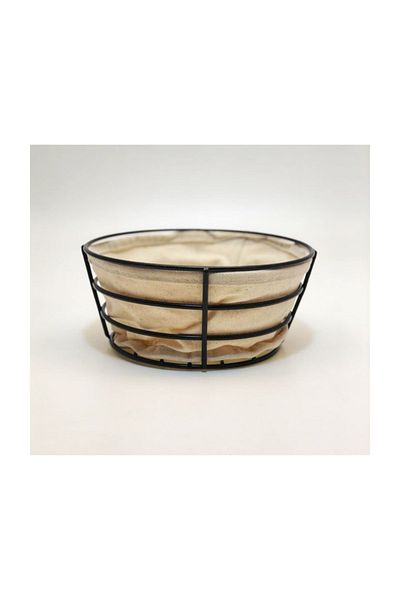Narin Black Wire Round Bread Bowl A60042 1 Piece