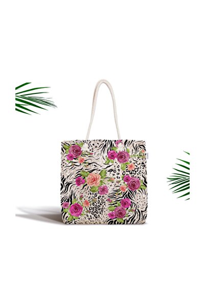 Realhomes Сучасна тканинна сумка з леопардовим візерунком і блискавкою Canta-...