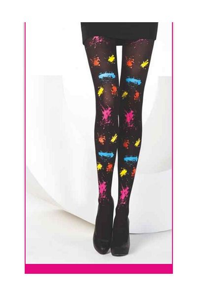 Daymod Colorful Black Pantyhose