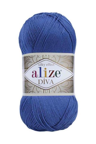 Alize Σχοινί πλεξίματος χειρός Diva 132 Saks Blue