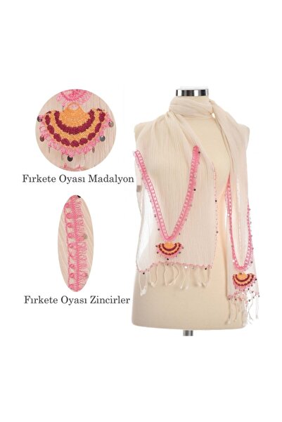 Dosimira Firkete El Işi Pamuk Büyük Şal