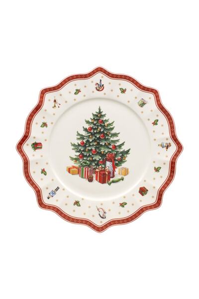 Villeroy & Boch Toy's Delight Yılbaşı Porselen Servis Tabağı 35 cm