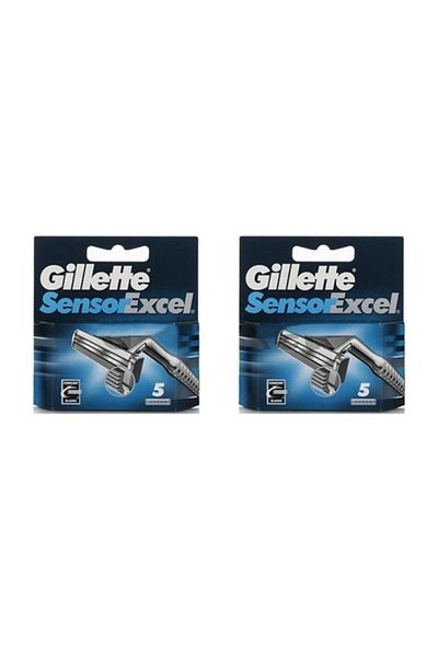 Gillette Sensor Excel 5-Pack Replacement Razor Head 2 Boxes