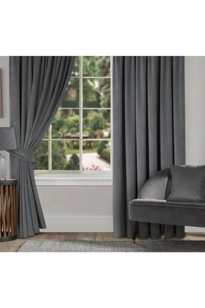 perhal perde ve halı Pleated Velvet Honeycomb Textured Single Wing Background Curtain