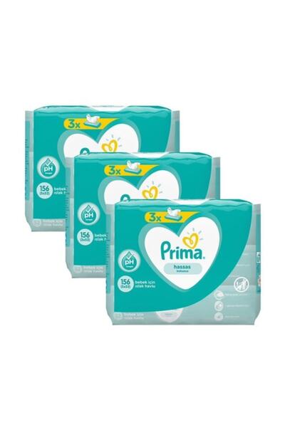 Prima Prima Islak Havlu Mendil Hassas Ciltler Için 9'lu Fırsat Paketi 468 Yaprak