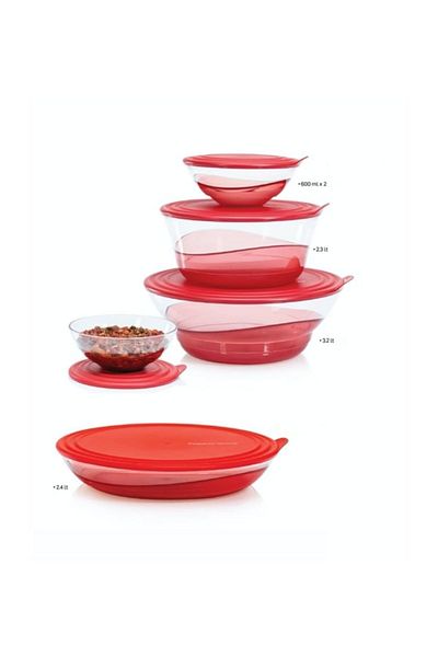 Tupperware Drop Set of 5