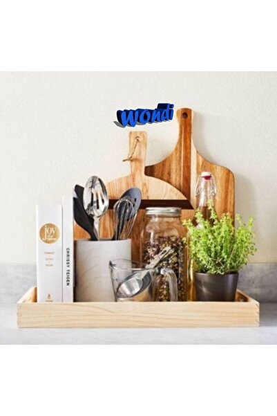 AHŞAP ATÖLYE Ahşap Mutfak Yağlık Sirkelik Mutfak Aksesuar Tepsisi Düzenleme