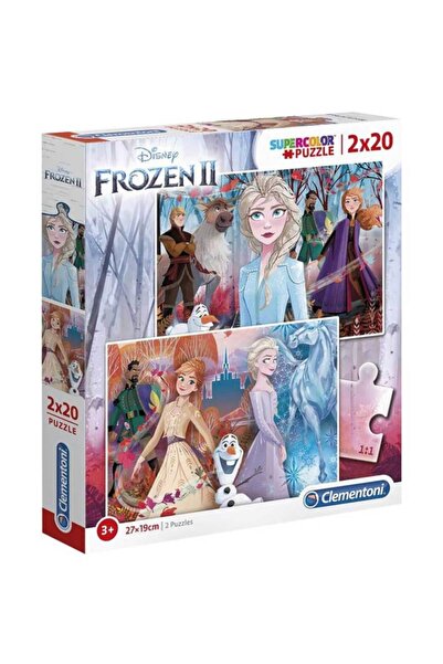 CLEMENTONI 2 x 20 Parça Puzzle : Frozen 2