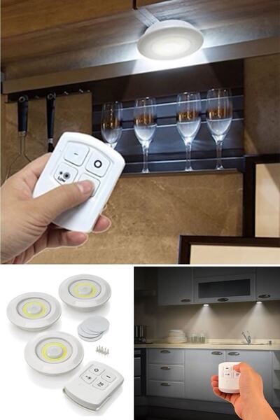 DEMPOWER Kumandalı Işık Ayarlanabilir 3lü Led Işık