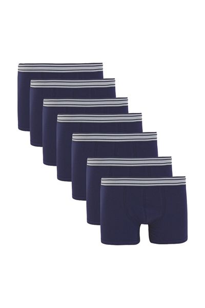 darkzone Οικονομικό 7 Συσκευασία Navy Blue Boxer