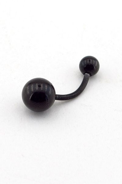 Solfera Ball End Black Color Belly Piercing P364
