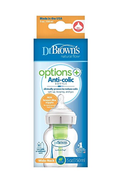 Dr.Brown's Dr. Browns Gaz Yapmayan Geniş Ağızlı Biberon 150 Ml