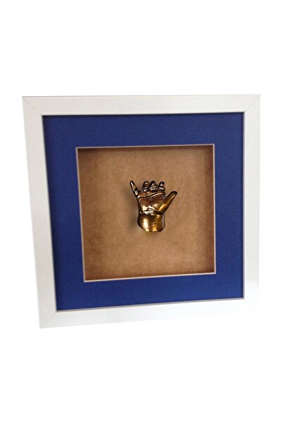 Küçük İzler مجموعة قوالب تمثال بصمة يد الطفل ثلاثية الأبعاد مع إطار ألجينات و...